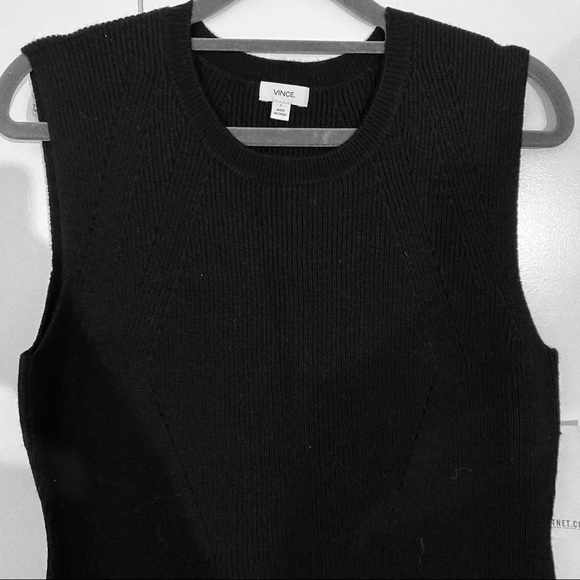 VINCE BLACK KNIT DRESS - Picture 2 of 5